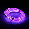 Шнур неоновый светящийся 5 м, фиолетовый