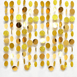 Гирлянда "Кружочки" блеск/металлик 5 см х 4,5 м, Золото
