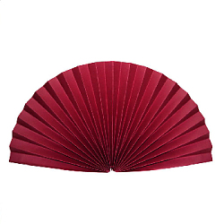 Веер-гармошка 160г/м 50 см, бордовый