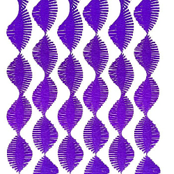 Гирлянда из гофрированной бумаги 280х15 см, фиолетовый