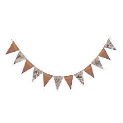 Гирлянда на веревке зигзаг 3м 15х18см, розовое золото